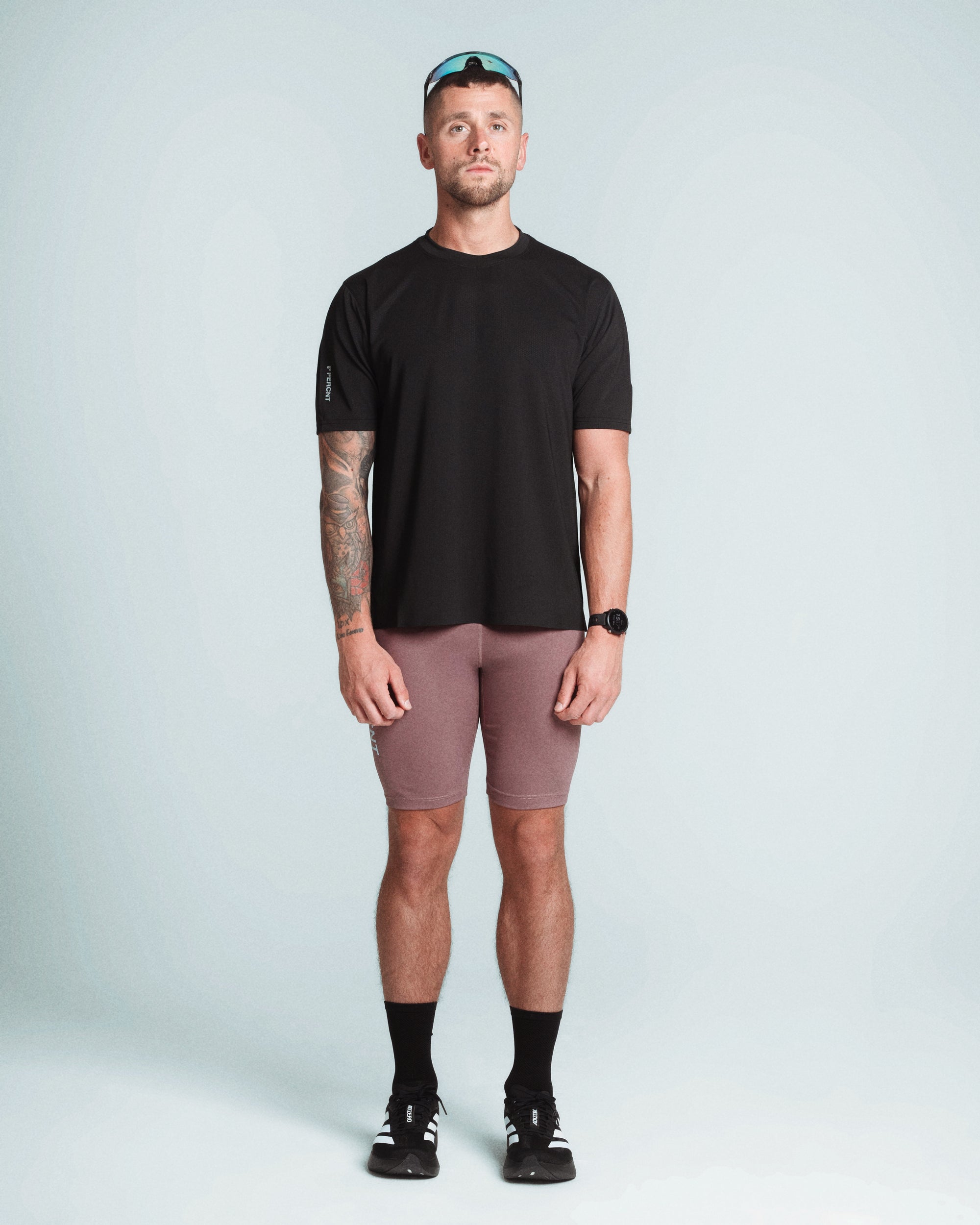 PERCNT® On Pace Performance Reflective Core T-Shirt - Black
