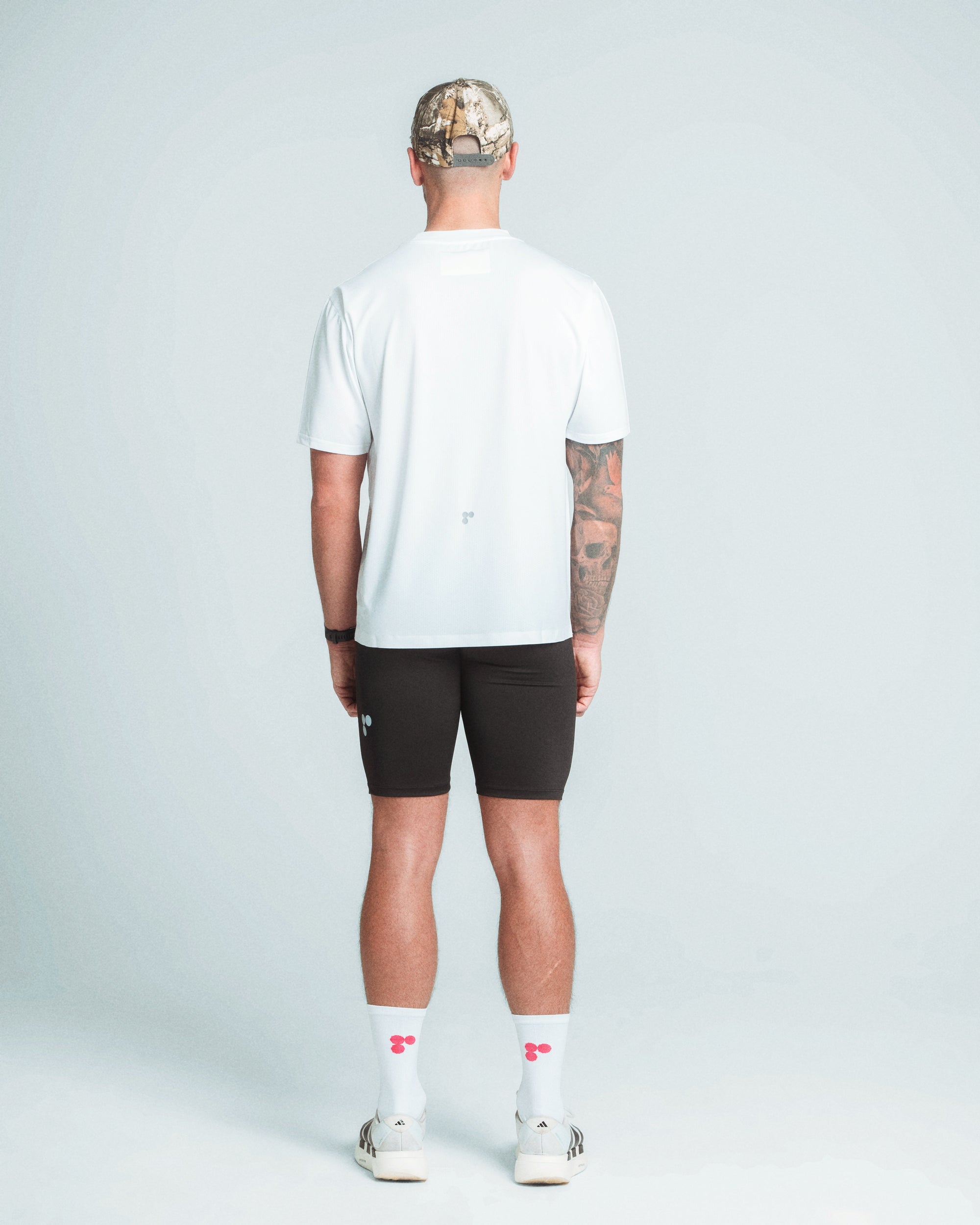 PERCNT® On Pace Performance Reflective Core T-Shirt - White