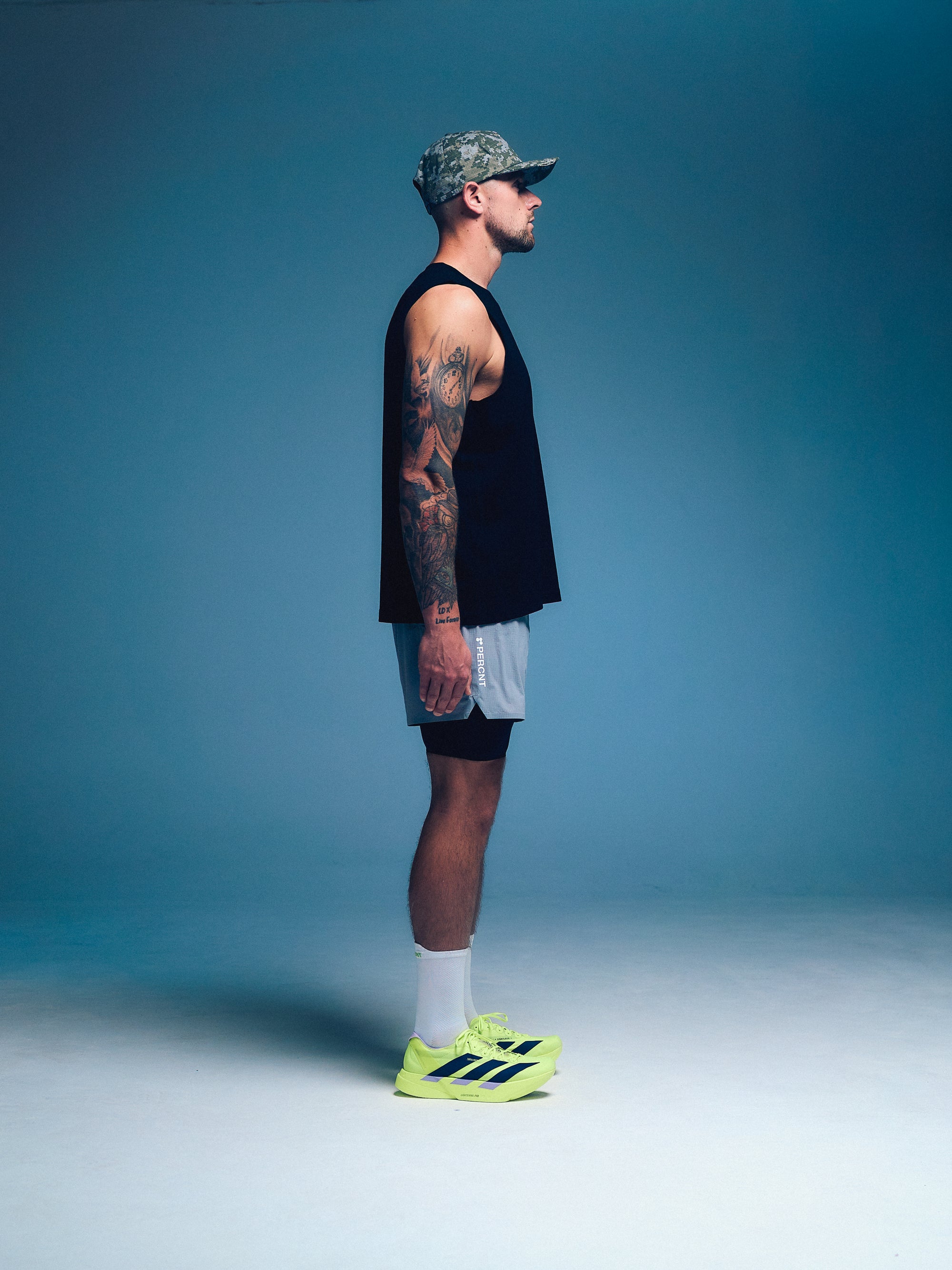 PERCNT Core Performance Cut Off Vest - Black