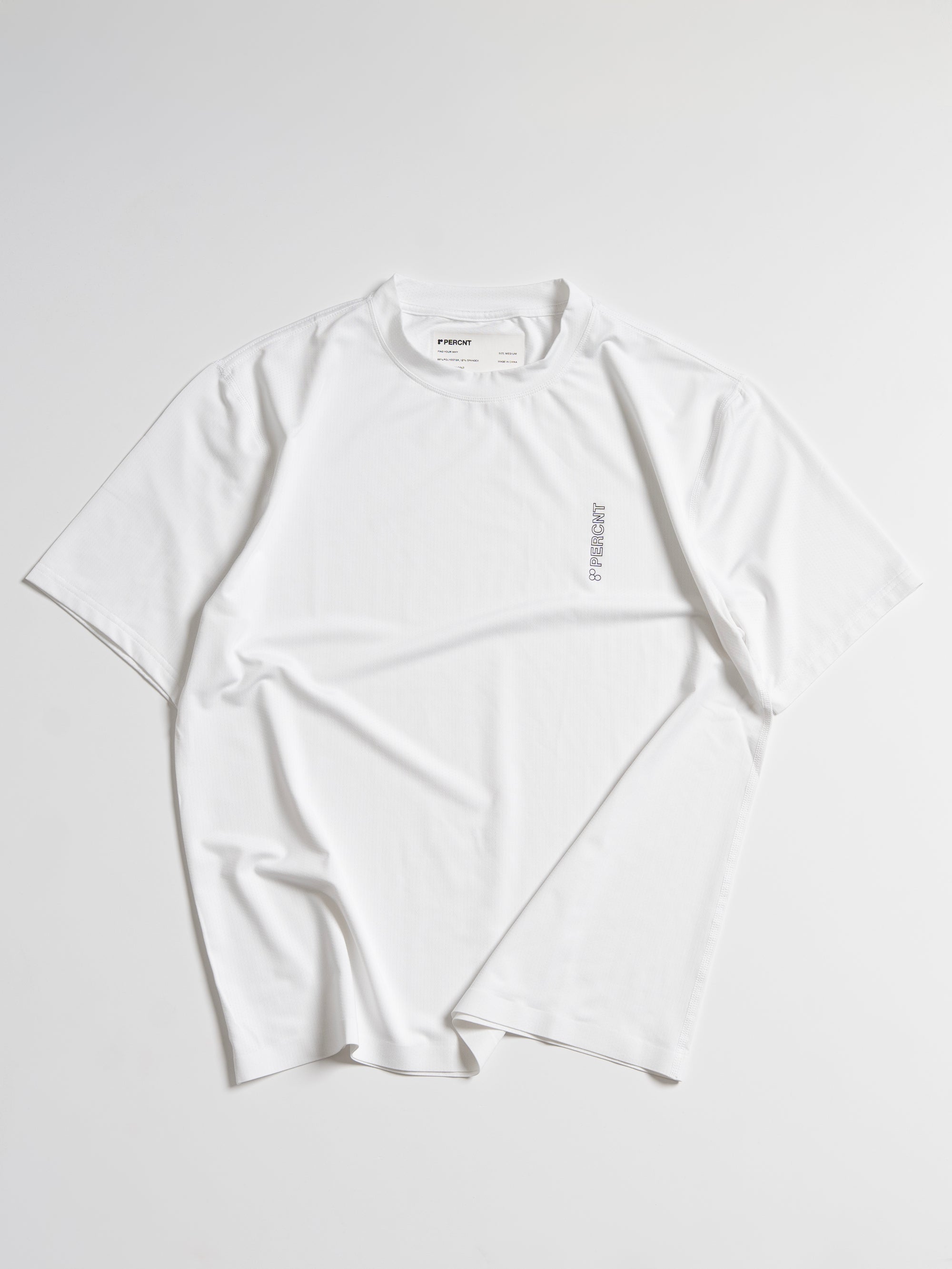 PERCNT Core Performance T-Shirt - White