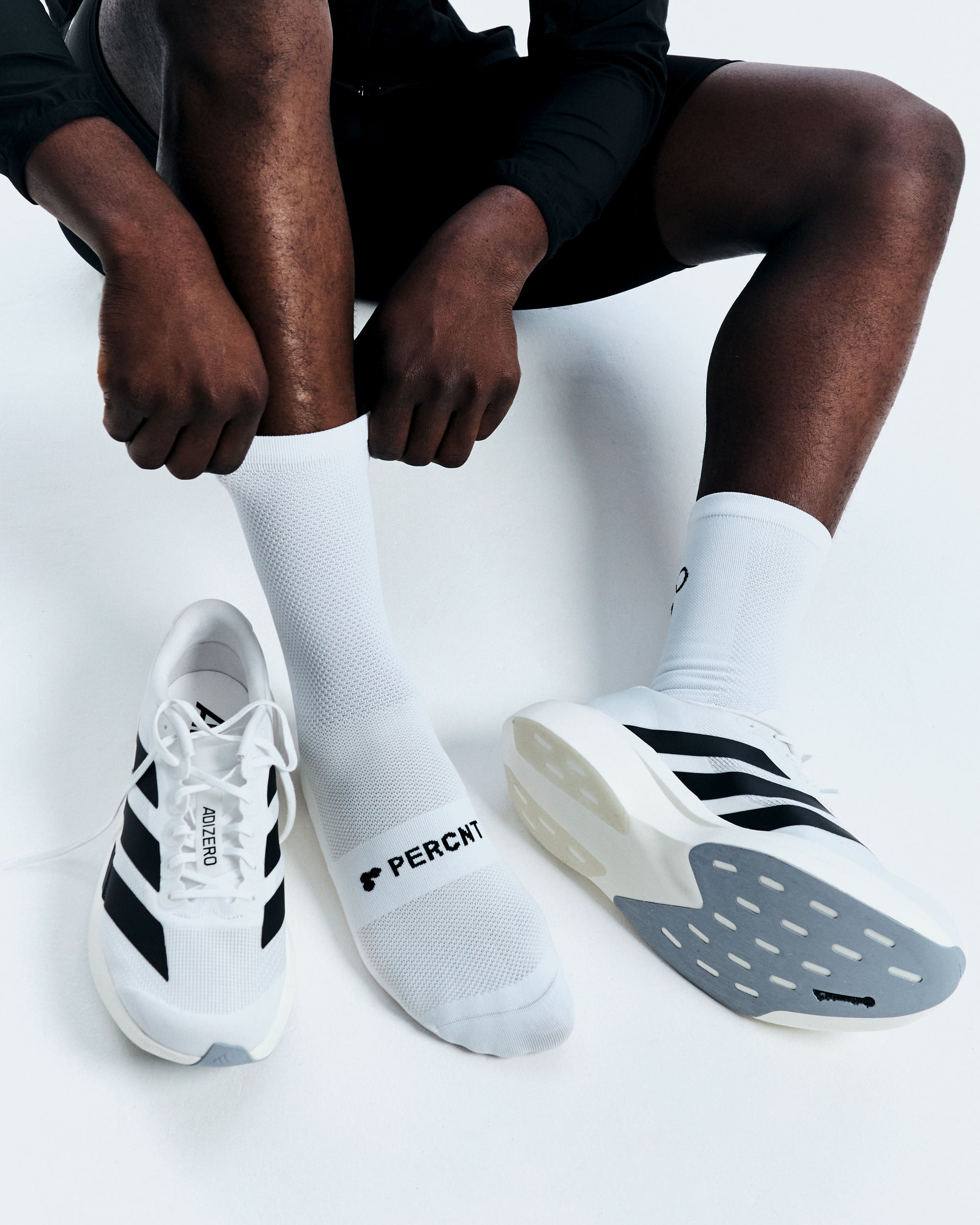 PERCNT V2 Performance Sock - White