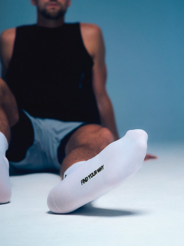 PERCNT Pro Performance Sock - White