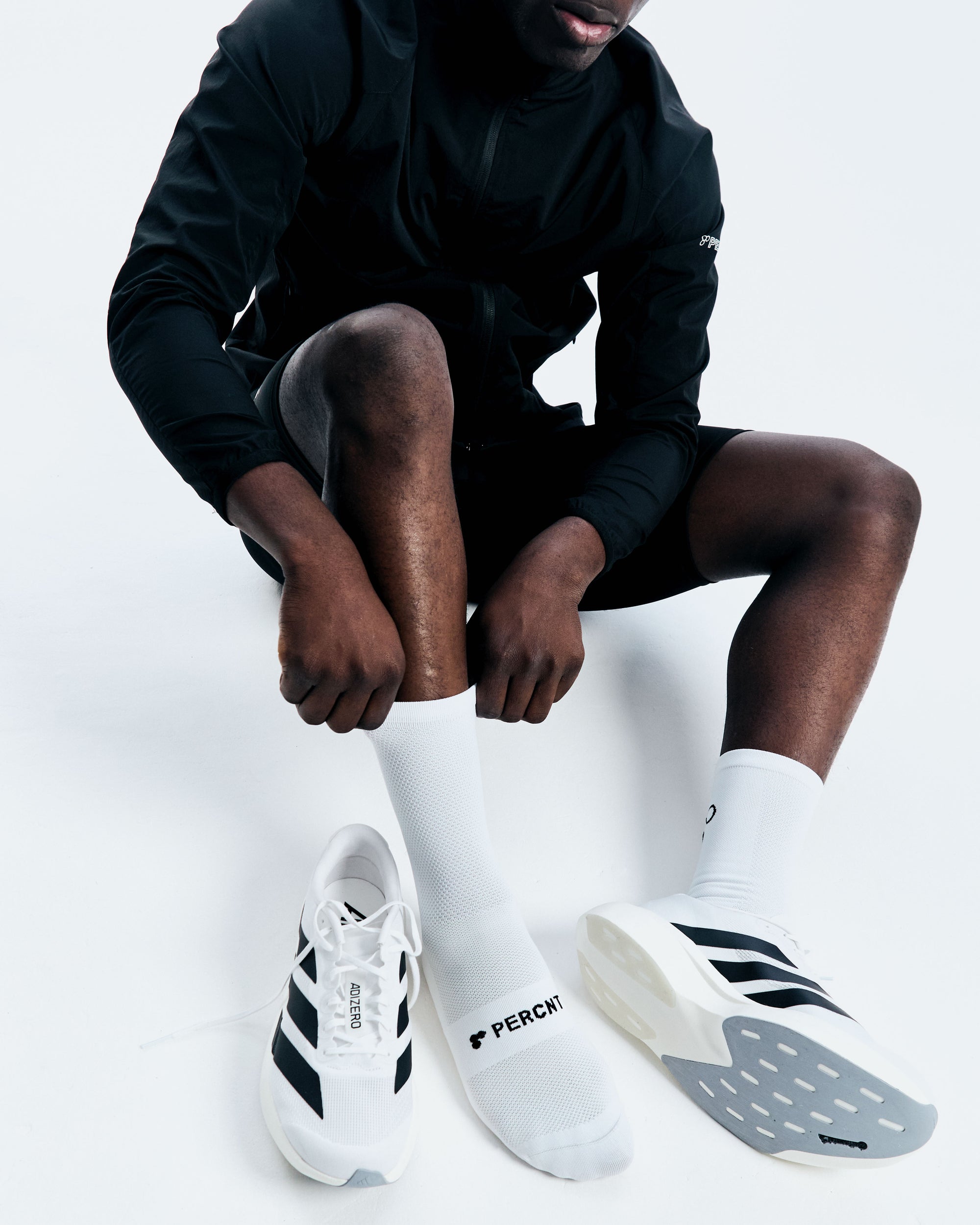 PERCNT V2 Performance Sock (3-Pack) - White